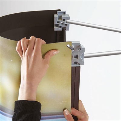 Pop-Up Wall Curved - 4 sektioner 313 x 228 cm